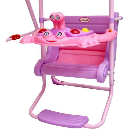 Delavala Swing Seat Pink and Blue 70kg Load Hidden Screw Indoor and Outdoor Five-Point Reinforcement Structure Foldable Swing Seat Swing Chairs (Pink, Big) Delavala Swing Seat Pink and Blue 70kg Load Hidden Screw Indoor and Outdoor Five-Point Reinforcement Structure Foldable Swing Seat Swing Chairs (Pink, Big)