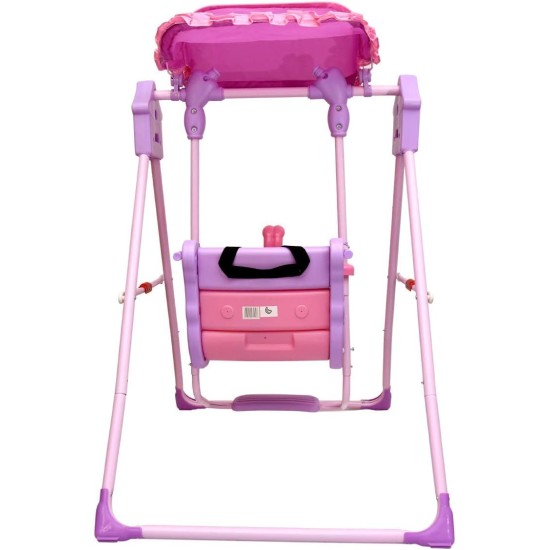 Delavala Swing Seat Pink and Blue 70kg Load Hidden Screw Indoor and Outdoor Five-Point Reinforcement Structure Foldable Swing Seat Swing Chairs (Pink, Big) Delavala Swing Seat Pink and Blue 70kg Load Hidden Screw Indoor and Outdoor Five-Point Reinforcement Structure Foldable Swing Seat Swing Chairs (Pink, Big)