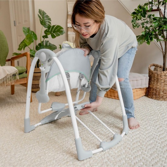 Ingenuity Convert Me Portable Swing with Attached Toys - (Silver and White) Ingenuity Convert Me Portable Swing with Attached Toys - (Silver and White)