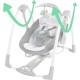Ingenuity Convert Me Portable Swing with Attached Toys - (Silver and White) Ingenuity Convert Me Portable Swing with Attached Toys - (Silver and White)