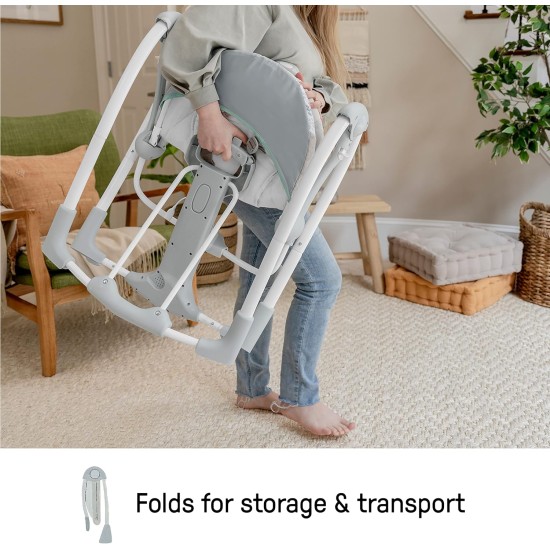 Ingenuity Convert Me Portable Swing with Attached Toys - (Silver and White) Ingenuity Convert Me Portable Swing with Attached Toys - (Silver and White)