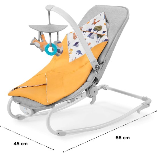 Kinderkraft Felio Swing and bouncer 3-in-1 Reclining Chair, 3.10 kg - Pack of 1, 0-2 Months Kinderkraft Felio Swing and bouncer 3-in-1 Reclining Chair, 3.10 kg - Pack of 1, 0-2 Months