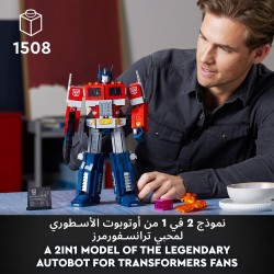 LEGO® ICONS Optimus Prime 10302 Building Kit (1,508 Pieces)