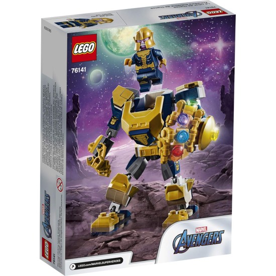 LEGO 76141 Kid's Marvel Avengers Thanos Mech Building Toy with Mech Figure Thanos Minifigure (152 Pieces) LEGO 76141 Kid's Marvel Avengers Thanos Mech Building Toy with Mech Figure Thanos Minifigure (152 Pieces)