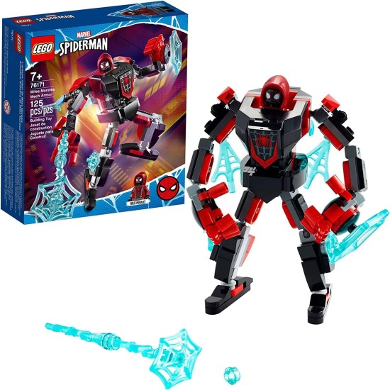LEGO Marvel Spider-Man Miles Morales Mech Armor 76171 Collectible Construction Toy, New 2021 (125 Pieces) LEGO Marvel Spider-Man Miles Morales Mech Armor 76171 Collectible Construction Toy, New 2021 (125 Pieces)