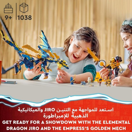LEGO® NINJAGO® Elemental Dragon vs. The Empress Mech 71796 Building Toy Set (1,038 Pieces) LEGO® NINJAGO® Elemental Dragon vs. The Empress Mech 71796 Building Toy Set (1,038 Pieces)