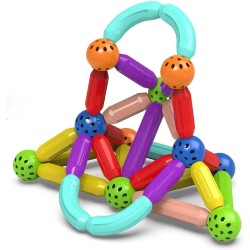 Magnetic Building Sticks and Balls Set, 42 Pieces, Educational Toys for Kids