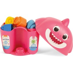 Clementoni soft clemmy baby shark 6 soft block bucket- assorted colors