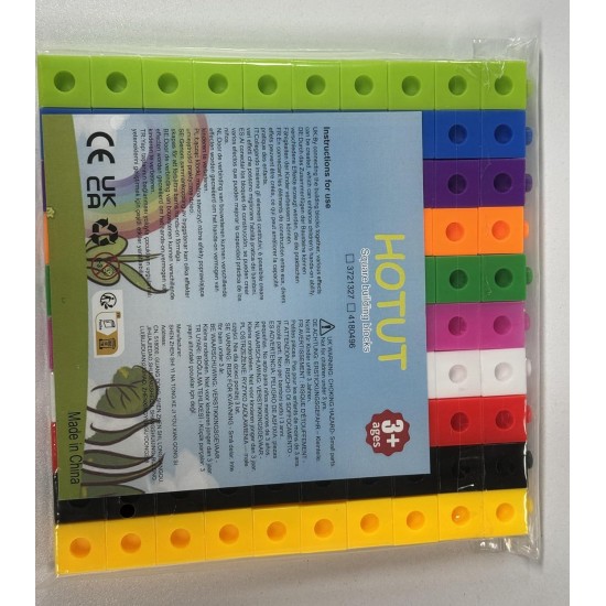 HOTUT 100 Pcs Maths Cubes with 10 Colours, Linking Cubes, Early Years Maths Learning, Magic Counting Blocks, Counting Block Set for School and Home - 2 CM HOTUT 100 Pcs Maths Cubes with 10 Colours, Linking Cubes, Early Years Maths Learning, Magic Counting Blocks, Counting Block Set for School and Home - 2 CM
