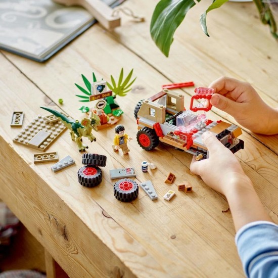 LEGO® Jurassic World Dilophosaurus Ambush 76958 Building Toy Set; Fun Playset for Kids Who Love Dinosaurs and Cars; Gift Idea for Ages 6 and up (211 Pieces) LEGO® Jurassic World Dilophosaurus Ambush 76958 Building Toy Set; Fun Playset for Kids Who Love Dinosaurs and Cars; Gift Idea for Ages 6 and up (211 Pieces)