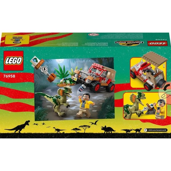 LEGO® Jurassic World Dilophosaurus Ambush 76958 Building Toy Set; Fun Playset for Kids Who Love Dinosaurs and Cars; Gift Idea for Ages 6 and up (211 Pieces) LEGO® Jurassic World Dilophosaurus Ambush 76958 Building Toy Set; Fun Playset for Kids Who Love Dinosaurs and Cars; Gift Idea for Ages 6 and up (211 Pieces)