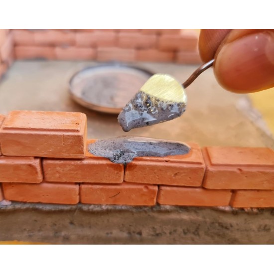 Mini Bricks for Masonry - Building Bricks - 1 Small Building Rulers - Building Mix - 100 Pcs Real Red Bricks