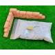 Mini Bricks for Masonry - Building Bricks - 1 Small Building Rulers - Building Mix - 100 Pcs Real Red Bricks