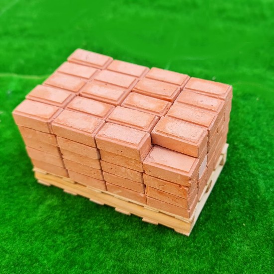 Mini Bricks for Masonry - Building Bricks - 1 Small Building Rulers - Building Mix - 100 Pcs Real Red Bricks