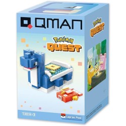 Qman 73014-3 Pokemon Quest-Play Series Lapras Pool Building Block Toys