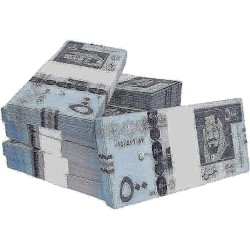 50 pcs Fake Money Props Money Full Print 2 Side (Saudi Riyal) Realistic Money Stacks for Kids, Students, Movie, Birthday Party, TV