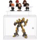 Acrylic Display Case, Clear Display Storage Box Countertop Cube, 3 Tiers with 2 Removable Ladder Shelves Dustproof Protection Showcase for Action Figures, Any Toys, Collectibles - 12.4x7x8.6in