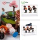 Acrylic Display Case, Clear Display Storage Box Countertop Cube, 3 Tiers with 2 Removable Ladder Shelves Dustproof Protection Showcase for Action Figures, Any Toys, Collectibles - 12.4x7x8.6in
