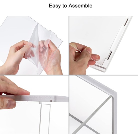 Acrylic Display Case Stand Funko Pop Display Case with 2 Ladder Shelves Clear Dustproof Protection Storage Display Box for Collectibles, Action Figures, Miniature Figurines, White (12.4x7x8.6in) Acrylic Display Case Stand Funko Pop Display Case with 2 Ladder Shelves Clear Dustproof Protection Storage Display Box for Collectibles, Action Figures, Miniature Figurines, White (12.4x7x8.6in)