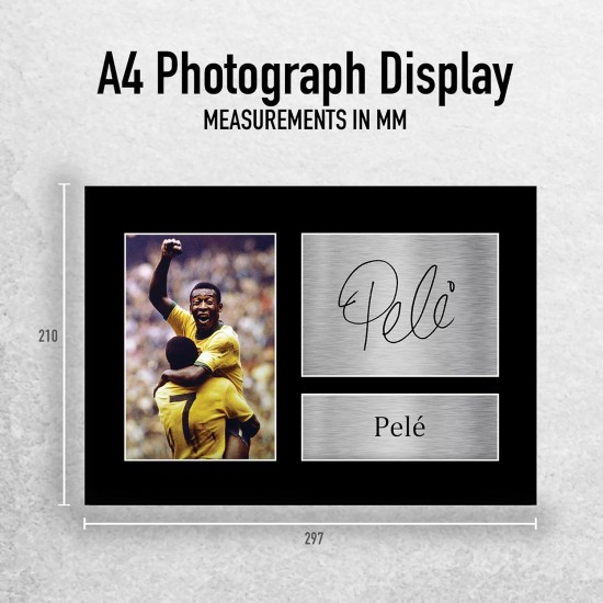 HWC Trading Pele Signed A4 Printed Autograph Brazil Print Photo Picture Display HWC Trading Pele Signed A4 Printed Autograph Brazil Print Photo Picture Display