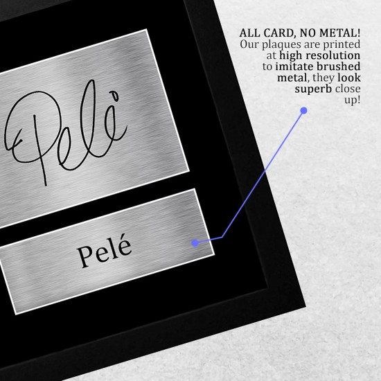 HWC Trading Pele Signed A4 Printed Autograph Brazil Print Photo Picture Display HWC Trading Pele Signed A4 Printed Autograph Brazil Print Photo Picture Display