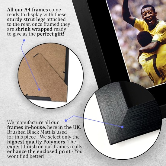 HWC Trading Pele Signed A4 Printed Autograph Brazil Print Photo Picture Display HWC Trading Pele Signed A4 Printed Autograph Brazil Print Photo Picture Display