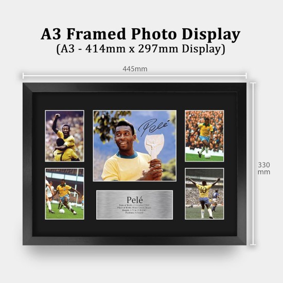 HWC Trading Pele Signed A4 Printed Autograph Brazil Print Photo Picture Display HWC Trading Pele Signed A4 Printed Autograph Brazil Print Photo Picture Display