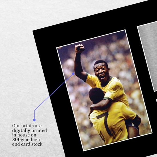 HWC Trading Pele Signed A4 Printed Autograph Brazil Print Photo Picture Display HWC Trading Pele Signed A4 Printed Autograph Brazil Print Photo Picture Display