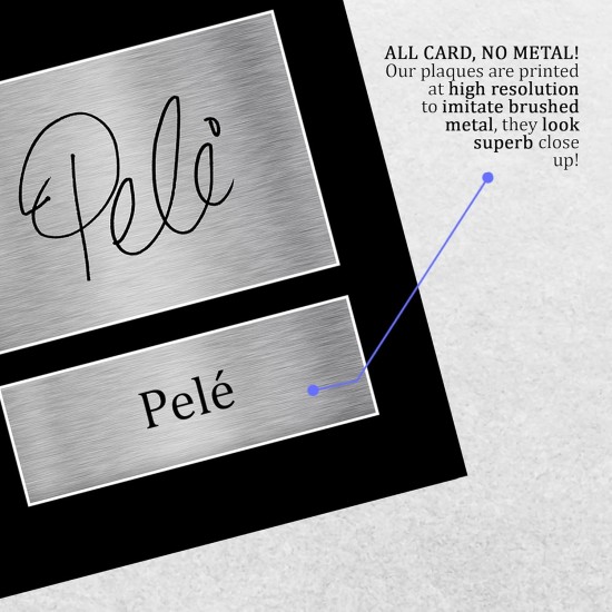 HWC Trading Pele Signed A4 Printed Autograph Brazil Print Photo Picture Display HWC Trading Pele Signed A4 Printed Autograph Brazil Print Photo Picture Display