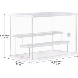 LileZbox Acrylic Display Case, Versatile Collectibles Display Showcase for Action Figures Toys,with Display Stand,1 Pack