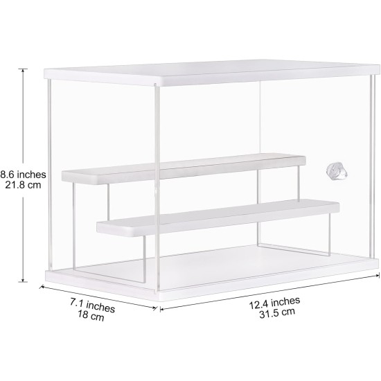 LileZbox Acrylic Display Case, Versatile Collectibles Display Showcase for Action Figures Toys,with Display Stand,1 Pack LileZbox Acrylic Display Case, Versatile Collectibles Display Showcase for Action Figures Toys,with Display Stand,1 Pack