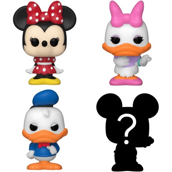 Funko Bitty Pop! Disney Mini Collectible Toys 4-Pack - Minnie Mouse, Daisy Duck, Donald Duck & Mystery Chase Figure (Styles May Vary) Funko Bitty Pop! Disney Mini Collectible Toys 4-Pack - Minnie Mouse, Daisy Duck, Donald Duck & Mystery Chase Figure (Styles May Vary)