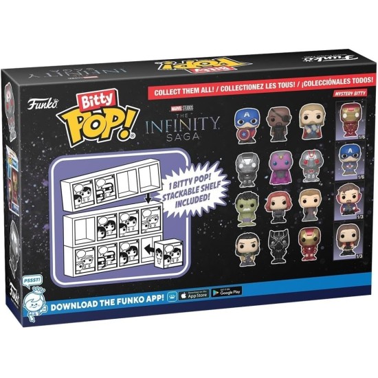 Funko Bitty Pop! Marvel Mini Collectible Toys 4-Pack - War Machine, Vision, Ultron & Mystery Chase Figure (Styles May Vary) Funko Bitty Pop! Marvel Mini Collectible Toys 4-Pack - War Machine, Vision, Ultron & Mystery Chase Figure (Styles May Vary)