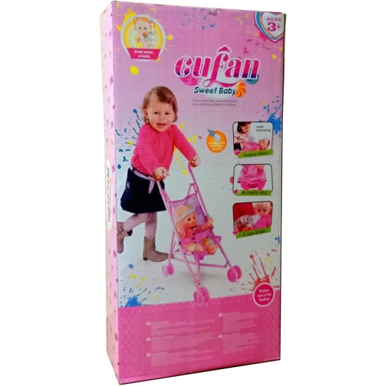 KEESS Baby Doll With Baby Cart, Potty And Diaper - 2725601174582 KEESS Baby Doll With Baby Cart, Potty And Diaper - 2725601174582