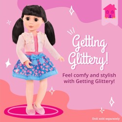14” DOLL CARDIGAN & SKIRT OUTFIT