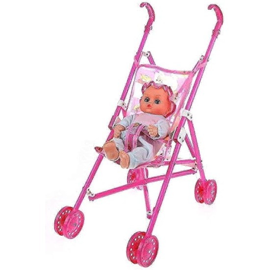 Dolls Buggy Stroller Pushchair Pram Foldable Girls Toy Doll Pram Baby Doll trolley doll Dolls Buggy Stroller Pushchair Pram Foldable Girls Toy Doll Pram Baby Doll trolley doll