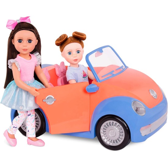 Glitter Girls GG57066Z Battat-Convertible Car for 35.6 cm (14-inch) Dolls-Toys, Clothes & Accessories for Girls 3-Year-Old & Up Glitter Girls GG57066Z Battat-Convertible Car for 35.6 cm (14-inch) Dolls-Toys, Clothes & Accessories for Girls 3-Year-Old & Up