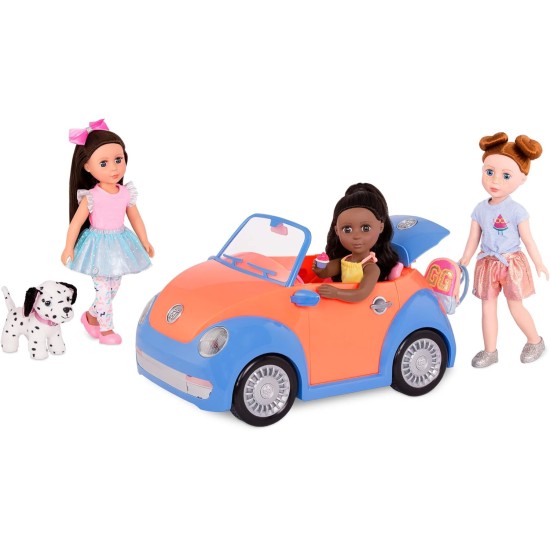 Glitter Girls GG57066Z Battat-Convertible Car for 35.6 cm (14-inch) Dolls-Toys, Clothes & Accessories for Girls 3-Year-Old & Up Glitter Girls GG57066Z Battat-Convertible Car for 35.6 cm (14-inch) Dolls-Toys, Clothes & Accessories for Girls 3-Year-Old & Up