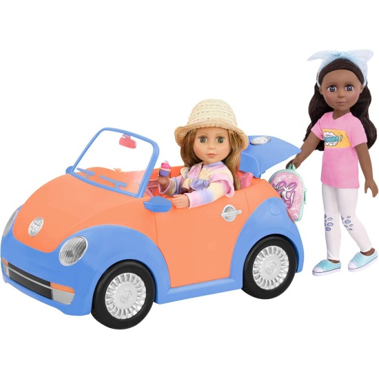 Glitter Girls GG57066Z Battat-Convertible Car for 35.6 cm (14-inch) Dolls-Toys, Clothes & Accessories for Girls 3-Year-Old & Up Glitter Girls GG57066Z Battat-Convertible Car for 35.6 cm (14-inch) Dolls-Toys, Clothes & Accessories for Girls 3-Year-Old & Up