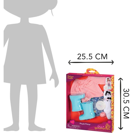 Our Generation Pet Play Outfit with Dog Leash for 18" Dolls - Playful Pickup Our Generation Pet Play Outfit with Dog Leash for 18" Dolls - Playful Pickup