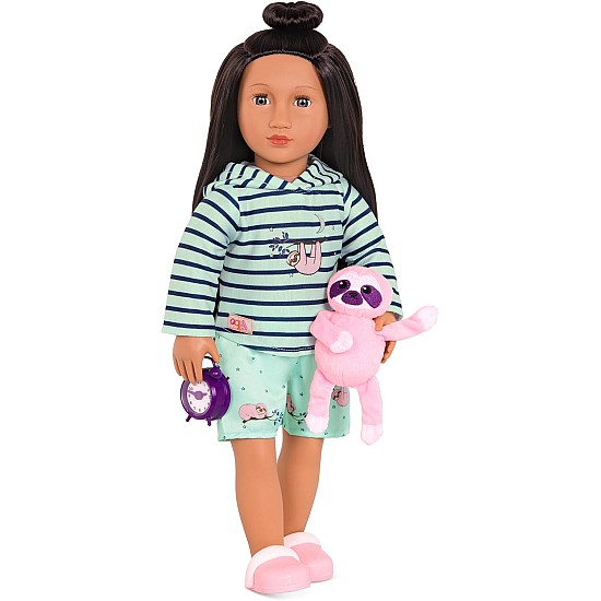 Our Generation Sleepy Sloth Pajama Outfit with Soft Plush for 18" Dolls