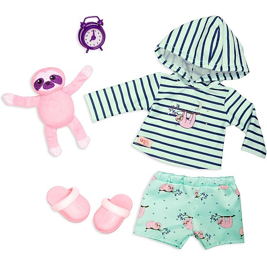 Our Generation Sleepy Sloth Pajama Outfit with Soft Plush for 18" Dolls