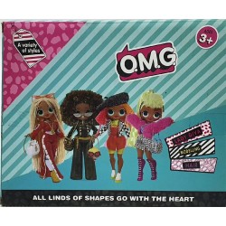 A Child`s Toy Doll Set Omg A Hairdresser, Multi colors 146-1
