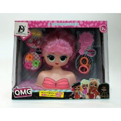 A Child`s Toy Doll Set Omg A Hairdresser, Multi colors 146-5