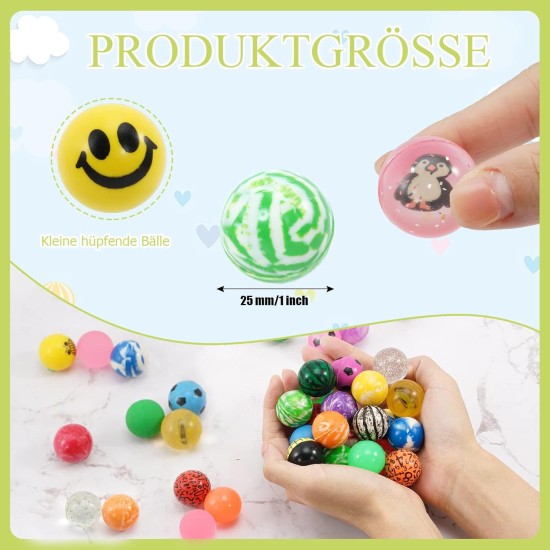Dazarey Bouncy Balls, Pack of 100 Bouncy Balls for Children, 27 mm Bouncy Balls, Colourful Bouncy Balls for Children's Birthday Party Favours, Rewards in the Classroom Dazarey Bouncy Balls, Pack of 100 Bouncy Balls for Children, 27 mm Bouncy Balls, Colourful Bouncy Balls for Children's Birthday Party Favours, Rewards in the Classroom