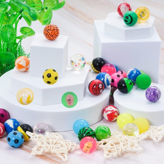 Dazarey Bouncy Balls, Pack of 100 Bouncy Balls for Children, 27 mm Bouncy Balls, Colourful Bouncy Balls for Children's Birthday Party Favours, Rewards in the Classroom Dazarey Bouncy Balls, Pack of 100 Bouncy Balls for Children, 27 mm Bouncy Balls, Colourful Bouncy Balls for Children's Birthday Party Favours, Rewards in the Classroom