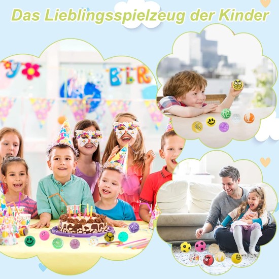 Dazarey Bouncy Balls, Pack of 100 Bouncy Balls for Children, 27 mm Bouncy Balls, Colourful Bouncy Balls for Children's Birthday Party Favours, Rewards in the Classroom Dazarey Bouncy Balls, Pack of 100 Bouncy Balls for Children, 27 mm Bouncy Balls, Colourful Bouncy Balls for Children's Birthday Party Favours, Rewards in the Classroom