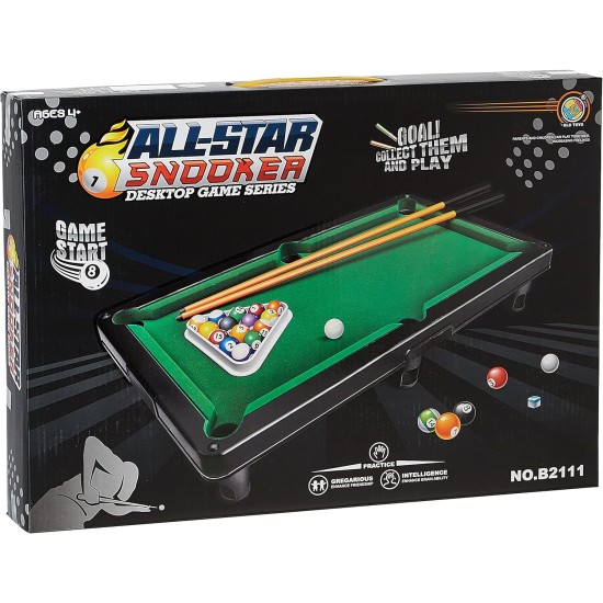 Eurosafe Mini Pool Table, Premium Tabletop Billiards Mini Snooker Game Set, Travel-Size - Balls, Cues, and Rack Pool Eurosafe Mini Pool Table, Premium Tabletop Billiards Mini Snooker Game Set, Travel-Size - Balls, Cues, and Rack Pool