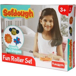 Funskool Nilco 9302300 Roller Set Modeling Soft Dough For Kids With Endless Hours Of Entertainment - Multi Colour