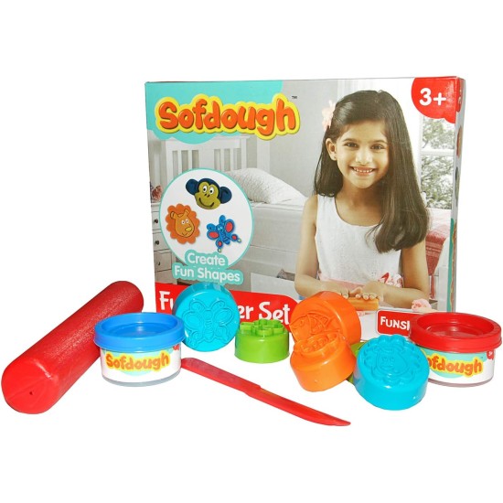 Funskool Nilco 9302300 Roller Set Modeling Soft Dough For Kids With Endless Hours Of Entertainment - Multi Colour Funskool Nilco 9302300 Roller Set Modeling Soft Dough For Kids With Endless Hours Of Entertainment - Multi Colour